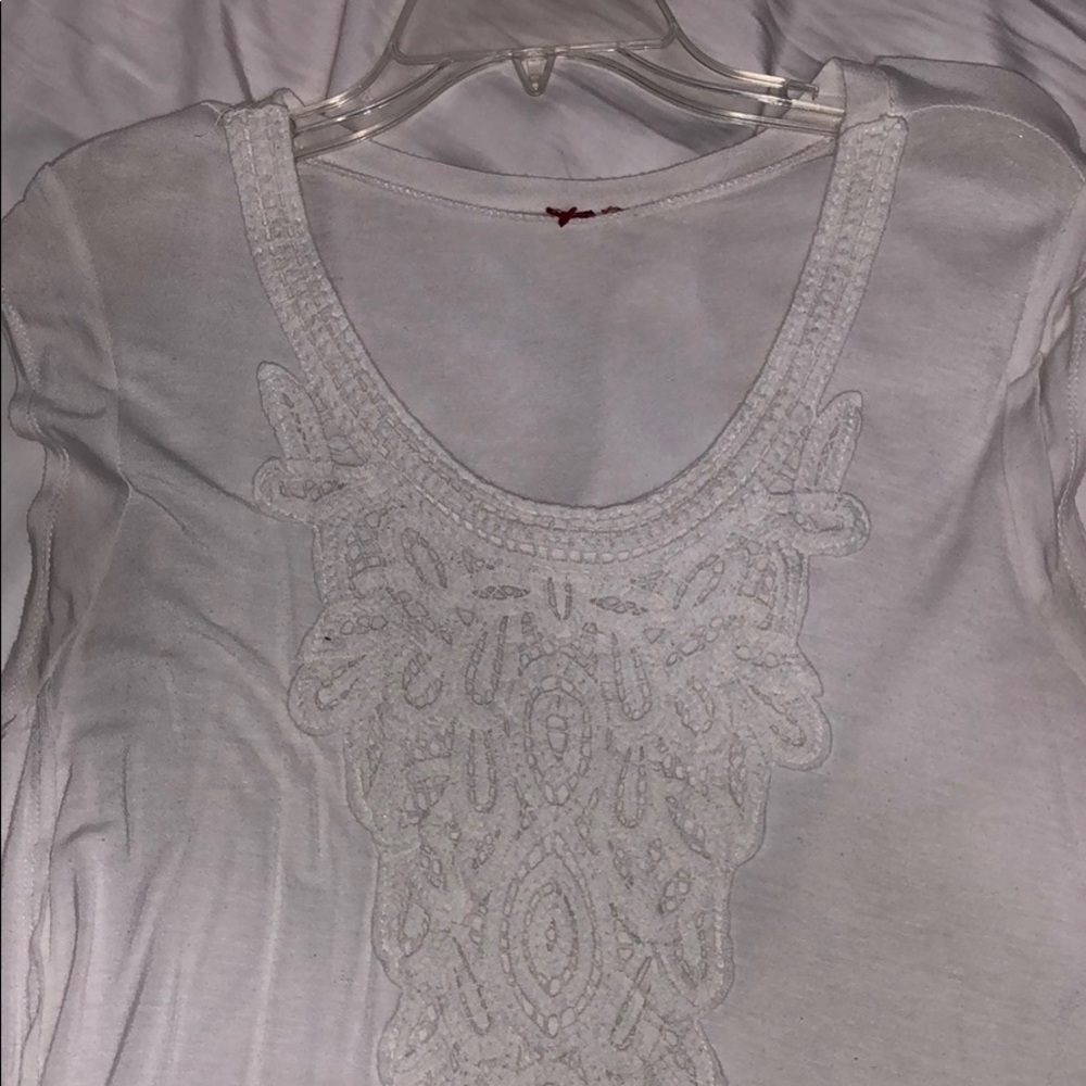 white shirt w/ embroidery